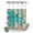 Blue, variant on No Hook Shower Curtain, Ocean Red Octopus Shower Curtains for Bathroom with See Through Top Window, Coastal Anchor Sea Boat Retro World Map Waterproof & Washable Bath Curtain Stall 48"x72"