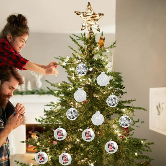 Wooowa 9Pcs 3.15 ” Christmas Ball Ornaments Christmas Tree Ornaments Xmas Balls Bulbs for Holiday Wedding Party Christmas Tree Decoration