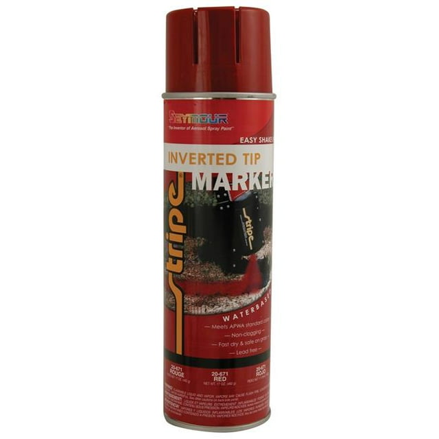 Seymour SM20-671 Peinture de Marquage à Pointe Inversée 20 oz, Rouge Sécurité