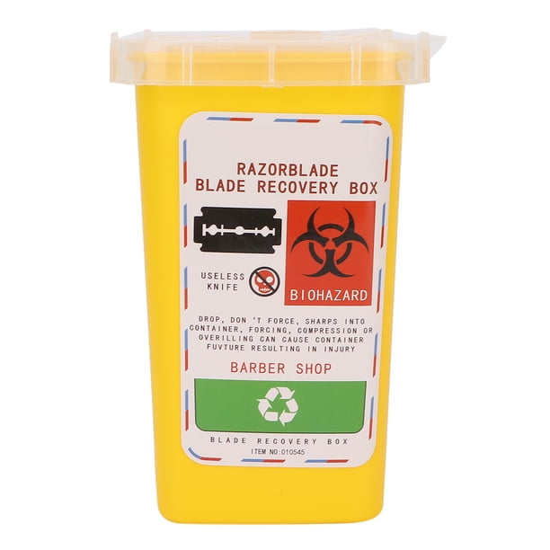 Contenedor De Cuchillas, Contenedor De Cuchillas De Desecho Seguro Y Duradero Para Peluquería Para Almacenar La Cuchilla Descartada Para La Caja De Recogida De Eliminación De Higoodz Otros