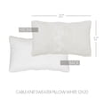 thumbnail image 2 of VHC Brands Cable Knit Sweater Pillow White 12x20, 2 of 4