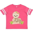 thumbnail image 3 of Inktastic Sloth Mom with Baby Sloth and Flowers Boys or Girls Toddler T-Shirt, 3 of 5