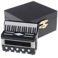 thumbnail image 3 of VONKY Miniature Metal Accordion Instrument for 1/12 Decor ACCS Black, 3 of 6