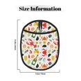 thumbnail image 3 of Pofeuu Crabs Shrimps Print Silicone Pot Mat Mitten With Hanging Loop Heat Resistant Oven Mitts Non-Slip Bbq Baking Smoking Potholders, 3 of 7