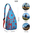 thumbnail image 4 of Foodie Sling Backpack – Delicious Dessert & Candy Pattern Shoulder Bag, Fashionable Lightweight Daypack for Work & School, 4 of 4