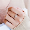 thumbnail image 4 of Golden European and American style snowflake ring birthday engagement, 4 of 4