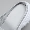 thumbnail image 7 of Domuza Womens Backless Sneakers Mesh Slip-on Mule Shoes Breathable Slippers Casual Shoes one Foot Lazy Gray 9（EU-42）, 7 of 7