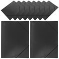 thumbnail image 1 of BRIGHTFUFU 10Ud Folder Documental Negro Con Elástico Para Almacenaje Y Organización En Oficina, 1 of 6