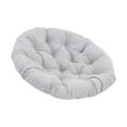thumbnail image 5 of Colaxi Padded Seat Cushion, Egg Shaped Chair Cushion, Round 15.7 Inch Multifunctional Comfortable Garden Chair Mat for Indoor Outdoor Use, Light Gray, 5 of 10