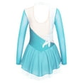 thumbnail image 2 of inhzoy Kids Girls Sparkly Figure Ice Roller Skating Dress Lake Green 8, 2 of 8