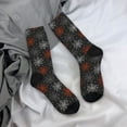 thumbnail image 5 of KLL Spider Web Print Cool Socks Men's Women's Crew Socks Funny Crazy Novelty Stockings, 5 of 6