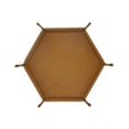 thumbnail image 1 of Plateau à dés en Cuir Plateau Hexagonal Pliant Porte - dés Adapté, 1 of 5