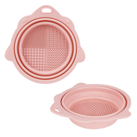 2 Pack Foldable Paint Brush Cleaner Brush Washer, Cleaning Rinse Cup for Acrylic, Watercolor, Oil Painting Pink,2 * Paintbrush Cleaner Cup,Pink