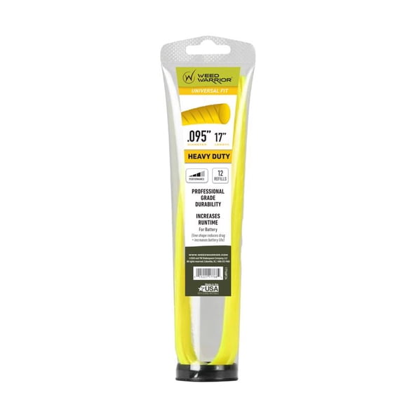 Trimmer Line Weed Warrior, grado profesional, 2,41 mm x 43 cm