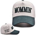 thumbnail image 2 of QASIEATN Women's Everyday Wear Accessories Women's Trucker Hat Retro Two Tone Ponytail Baseball Cap Embroidered Adjustable Hat Great Gifts for Mom and Women, 2 of 8