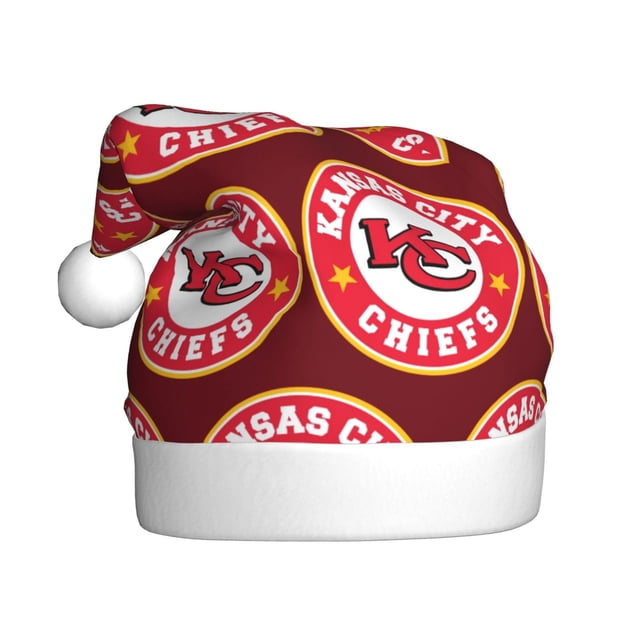 Gorros navideños personalizados para adultos del equipo de fútbol KC Chiefss, gorros de decoración navideña, gorros de regalo navideño