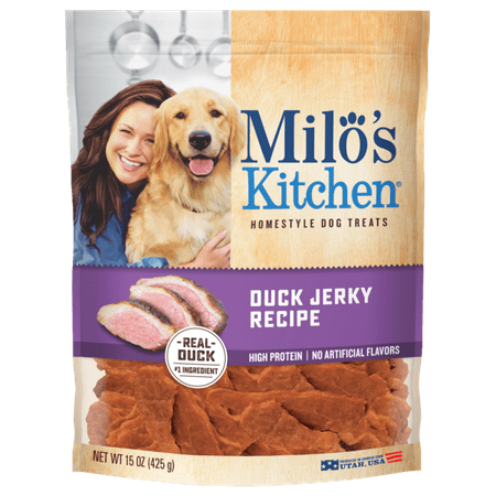 Milo's Kitchen Duck Jerky Recipe Dog Treats,