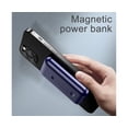 thumbnail image 4 of Wireless Charger Mini Fast Charging Portable Magnetic Power Bank with Holder for Mobile Phone-Blue, 4 of 4