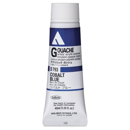 Holbein Acrylic Gouache – Cobalt, 40 ml tube