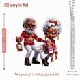 thumbnail image 3 of Creative Acrylic Flat Pendant Christmas Tree Backpack Pendant Pendant (Red), 3 of 5