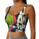 thumbnail image 2 of Balery Dinosaur Basketball Player Sujetadores deportivos con espalda cruzada para mujer, acolchados, sin costuras, de alto impacto, ideales para yoga, gimnasio, entrenamiento y fitness.-Small, 2 of 8