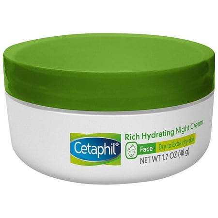 Cetaphil Rich Hydrating Night Cream, Face Moisturizer For Dry Skin, 1.7 (Best Hydrating Oil For Face)