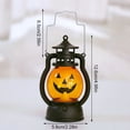 thumbnail image 3 of Bearachild 2021 nueva Calabaza Calavera LED Pony Lantern Halloween Decoración Prop Holiday Bar Party Light LED Lámpara de aceite Prop Kits de decoración para fiestas TYPE1 A Bearachild HA007381-01, 3 of 6