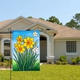 thumbnail image 2 of Amhnf Spring Daffodil And Daisy Garden Flag For Home Outdoor Garden Yard Decor 12x18 inch, 2 of 5