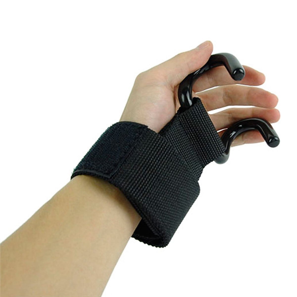 UKCOCO Lifting Wrist Belt Weight Lifting Hook Nylon Webbing 1 Pair