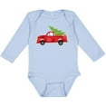 thumbnail image 3 of Inktastic Christmas Vintage Truck with Christmas Tree Boys or Girls Long Sleeve Baby Bodysuit, 3 of 5