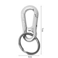 thumbnail image 2 of 2 Pc Llavero de Acero Inoxidable Anillo de Coche de Alto Grado Hombres y Mujeres Anillo Lindo Anillo de Alto Grado con Clavo Cuchara Oreja Llavero, 2 of 7