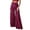 pants 49#Red, variant on Women Casual Wide Leg Pants with Sparkling Sequins Solid Color Trousers for Slim Fit Comfortable Mid Rise Fashion Versatile Streetwear