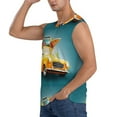 thumbnail image 3 of Kdxio Summer Funny Retro Car for Men's Muscle T-shirt,Sleeveless for Workout Running Athletic Gym Lounge Casual, 3 of 7
