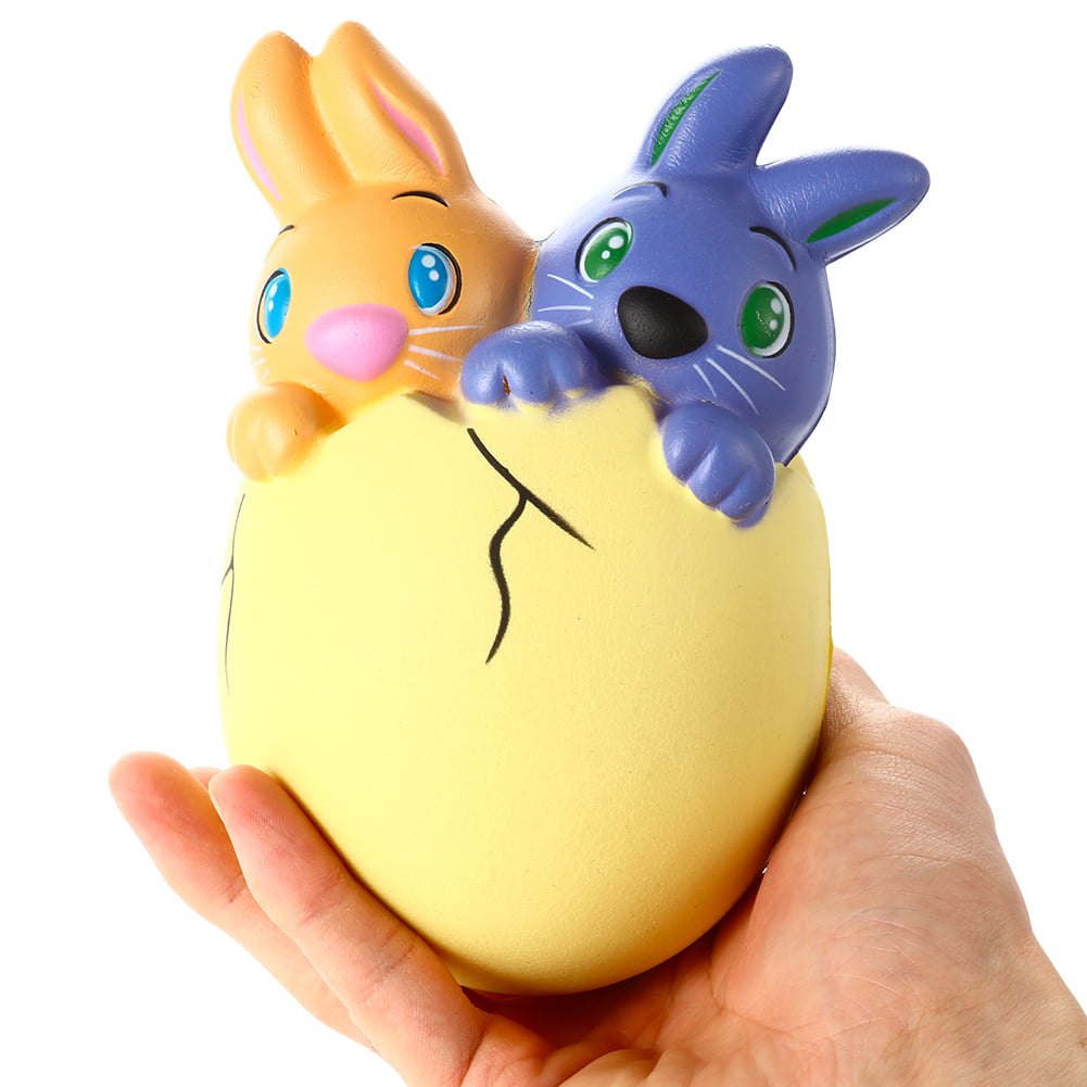 Easter Bunny Rabbits & Eggs Squishy Soft Sensory Stress Toys 