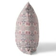 thumbnail image 3 of Love and Liberty Indoor/Outdoor Fabric Pillow with Zip in Pink White 16x16, 3 of 5