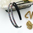 thumbnail image 5 of Diademas dobles con diamantes de imitación 4 piezas colores mezclados, 5 of 5