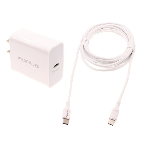 Fast Type-C 18W PD Home Charger for Galaxy S21 FE 5G - 10ft Long Cable Quick Power Adapter USB-C Wall Compatible With Samsung Galaxy S21 FE 5G