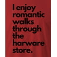 thumbnail image 2 of 9 Crowns Tees Men's "Romantic Long Walks" T-shirt (Unisex Red, 2XL), 2 of 3