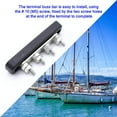 thumbnail image 4 of Electronicheart Bus Bar 4 Point Power 12V/24V 100A 4x5mm Buses Bars Distribution Metal Cable Easy to Install Trucks RVs Boats Car, 4 of 6