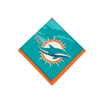 Nfl Miami Dolphins Bev Napkins For Party Party Supplies