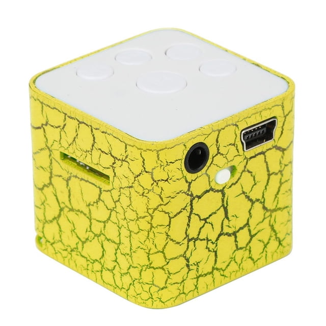 Mini Altavoz Portátil Colorido Grieta Luz Led Altavoz Pequeño Caja De Sonido Cubo Soporte Tarjeta Micro Sd / Tf Cateissary EL017246-04