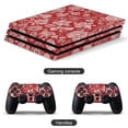 thumbnail image 2 of Decal Skin for PS4 Slim / PS4 Pro / PS4, Whole Body Vinyl Sticker Cover for Playstation 4 Console and Controller (Red), 2 of 5