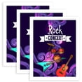 thumbnail image 2 of Kit de batería de guitarra única con letras Sin marco de pintura pinturas pinturas decorativas desmontables Dormitorio Pasillo 3 piezas kenally HA011546-00, 2 of 7