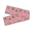 thumbnail image 7 of Yayeee Table Runner 70 inches Long Home Kitchen Dinning Party Decoration, Pink Gingerbread House, 7 of 7