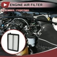 thumbnail image 2 of Elemento de filtro de aire del motor Unique Bargains No.172205YS003 para Honda N-BOX 1 Pc de larga duración para automóvil, 2 of 7
