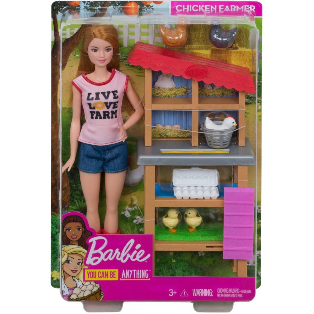 Barbie Careers Chicken Farmer Doll \u0026 