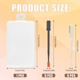 thumbnail image 2 of shiyou-16 Pcs 2 In 1 Nose Hair Trimmer, Manual Nasal Hair Cutter Removal Tool, Nostril Razor Clipper with Cleaning Brush, Double Sided & Single Sided Nose Cleaner Remover Knife for Women Men(White, B, 2 of 4