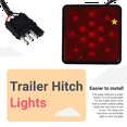 thumbnail image 5 of Rear LED Tail Light Assembly Compatible with Remote Trucks, Red Brake/Reverse with Wiring Harness, Replacement Lamp 15 2 inch Trailer Truck Hitch Tow Haul Receiver Cover Brake with Pin 12V, 5 of 10