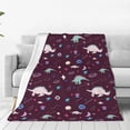 thumbnail image 1 of Balery Space Dinosaur Manta de Felpa Suave y Acogedora – Cobija de Franela Aterciopelada para Cama, Lavable y Cálida para Sofá, Mascotas, Transpirable-40"x30", 1 of 7