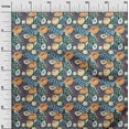 thumbnail image 3 of oneOone Tissu en Coton Flex Bleu Sarcelle Matériel de Robe à Fleurs Tissu Imprimé Tissu au Mètre 40 Pouces de Large-9q, 3 of 4